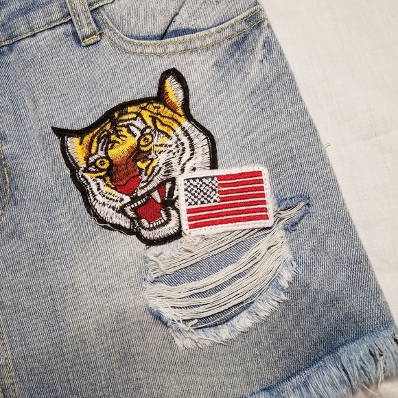 Refuge Brand Denim Mini Skirt - Picture 4 of 8